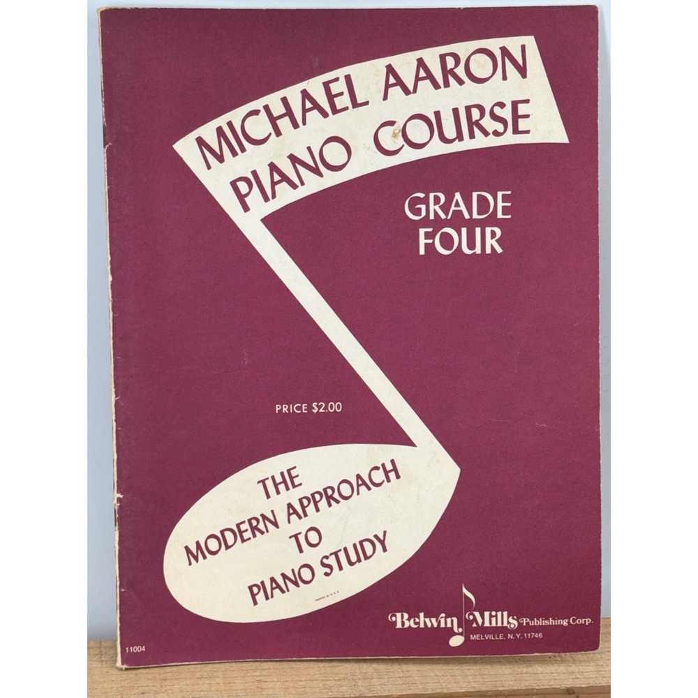 Michael Aaron Piano Course Grade Four Sheet Music Vintage Belwin Mills 11004